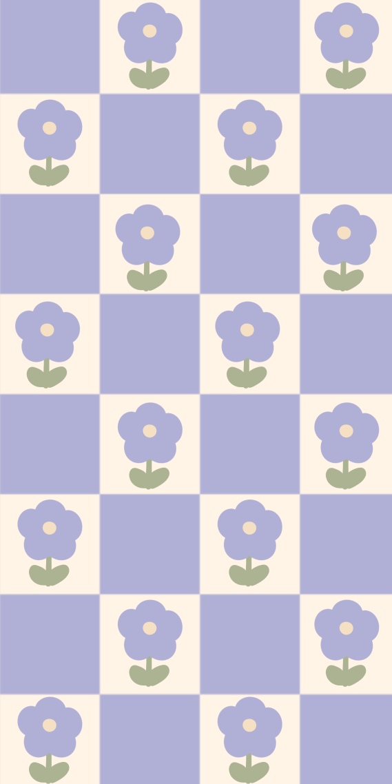 紫色格子花