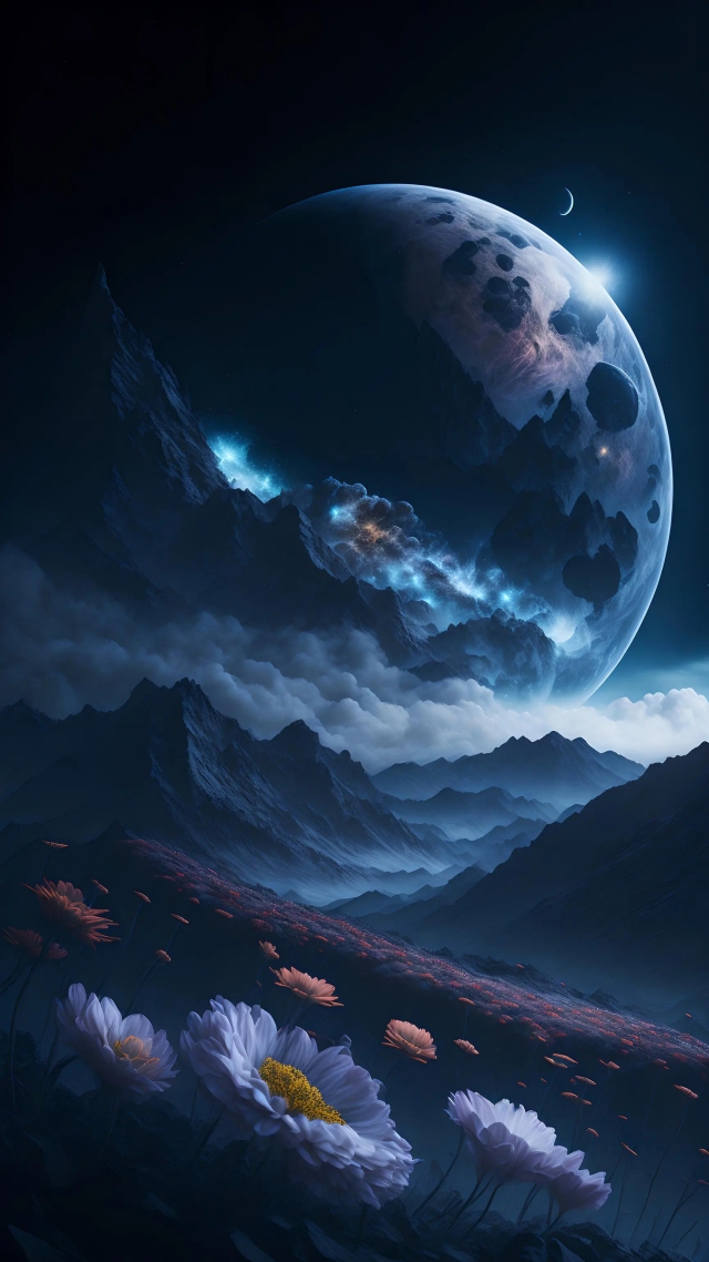 唯美星空夜晚