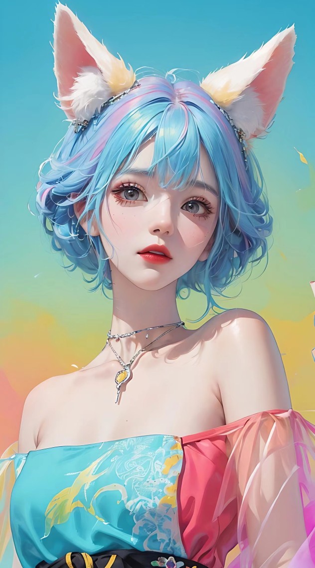 五彩兔耳蘿莉