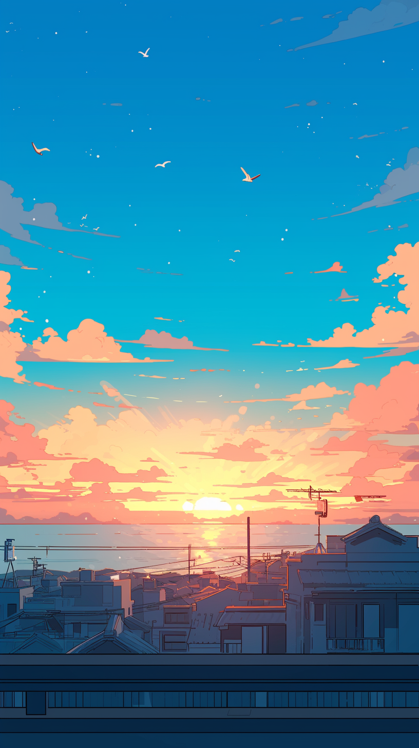 晚霞