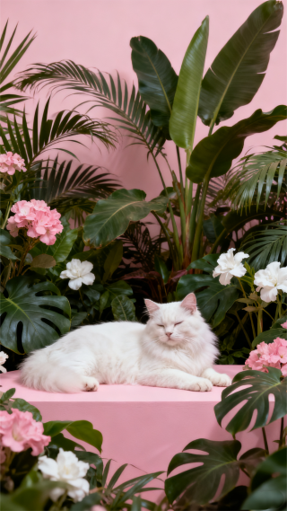 粉色氛围感小猫2
