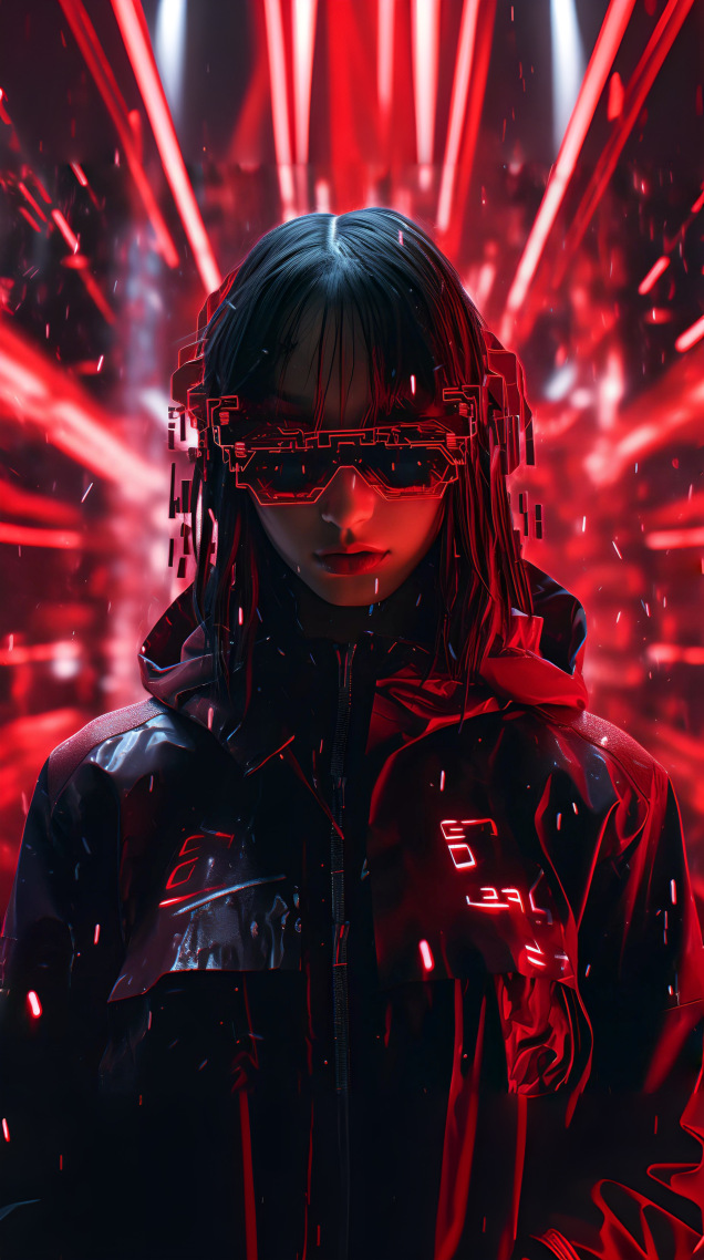 元宇宙科技感美女