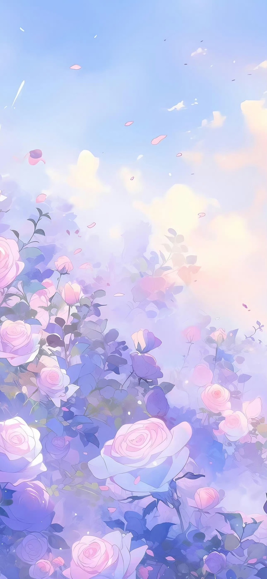 紫色花朵