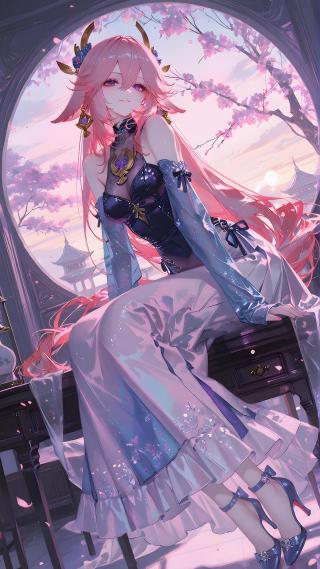 银子‖八重神子壁纸