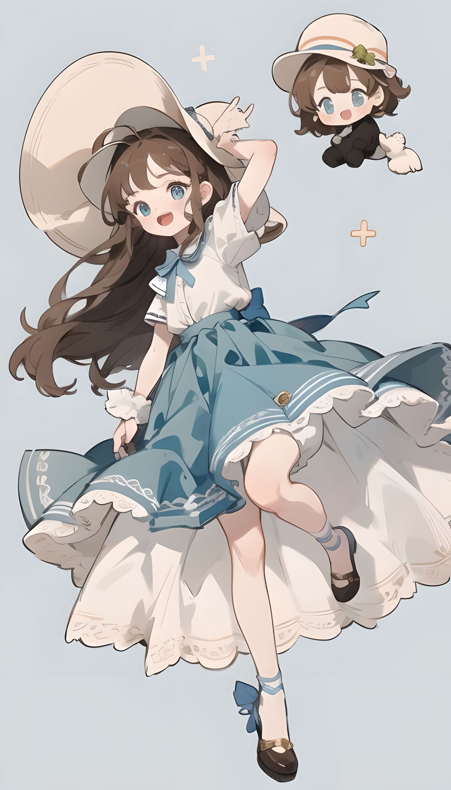 蓝色系元气少女2