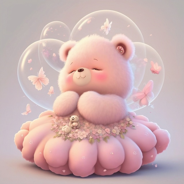 粉红泡泡