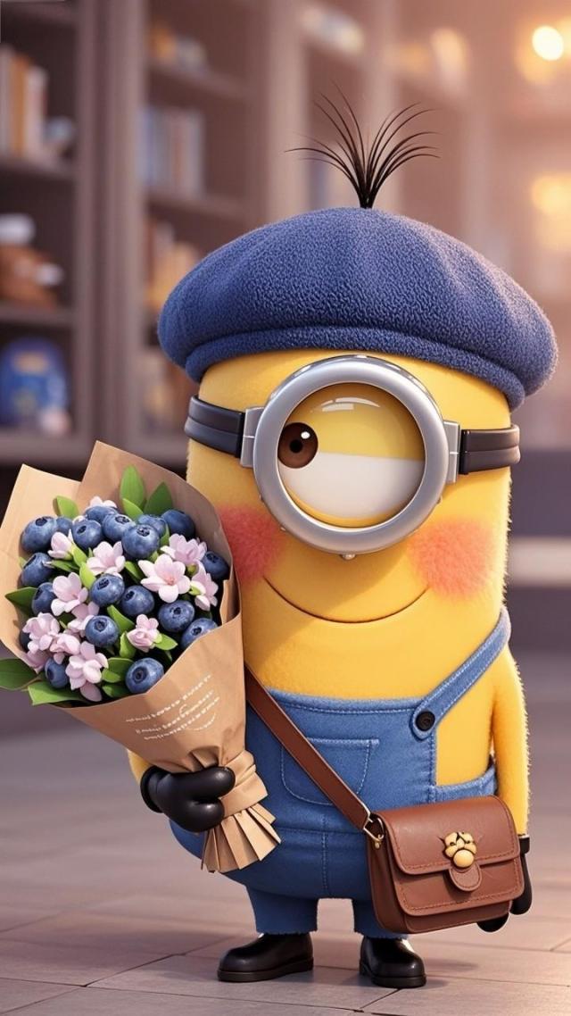 小黄人的蓝梅花