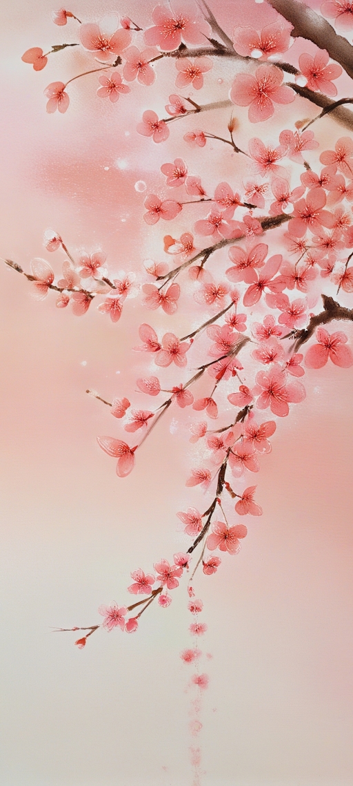 樱影摇风·玉瓣流韵